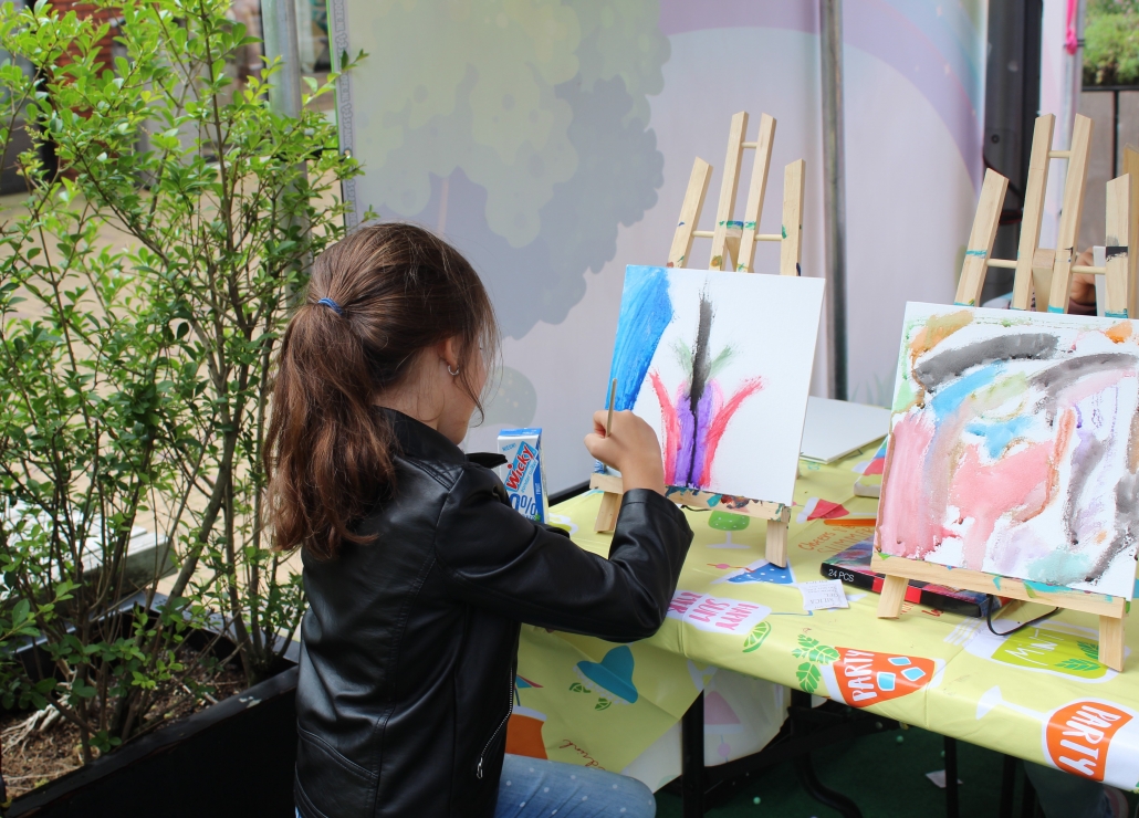 schilderen zomerworkshop winkelcentrum events